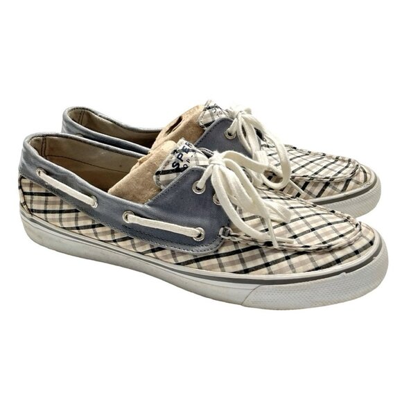 Sperry Shoes - Sperry Top Sider Plaid and Silver Accents Size 10